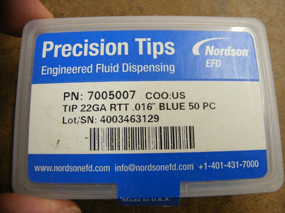 NORDSON 7005007 Blue Tip .016 Qty 50