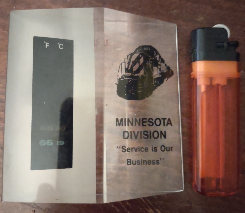 Vintage Burlington Northern Thermometer