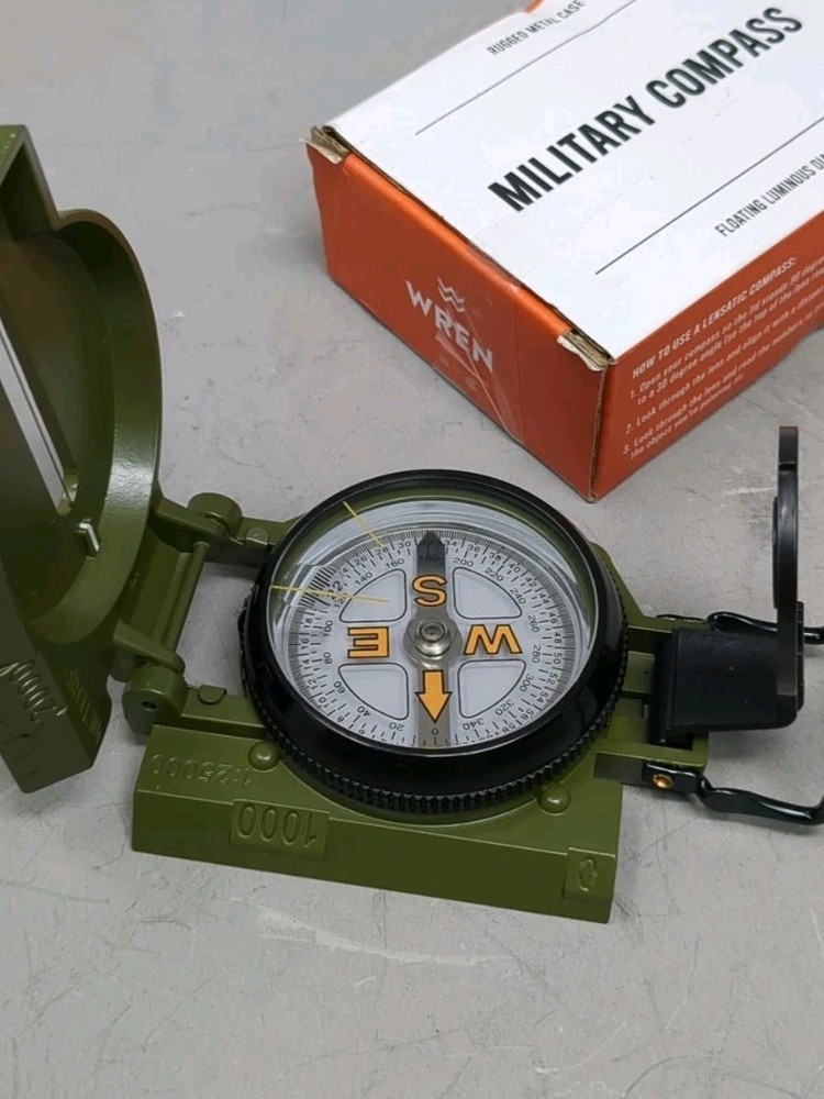 Wren Compass Green Military Style Survival Multi Function EDC