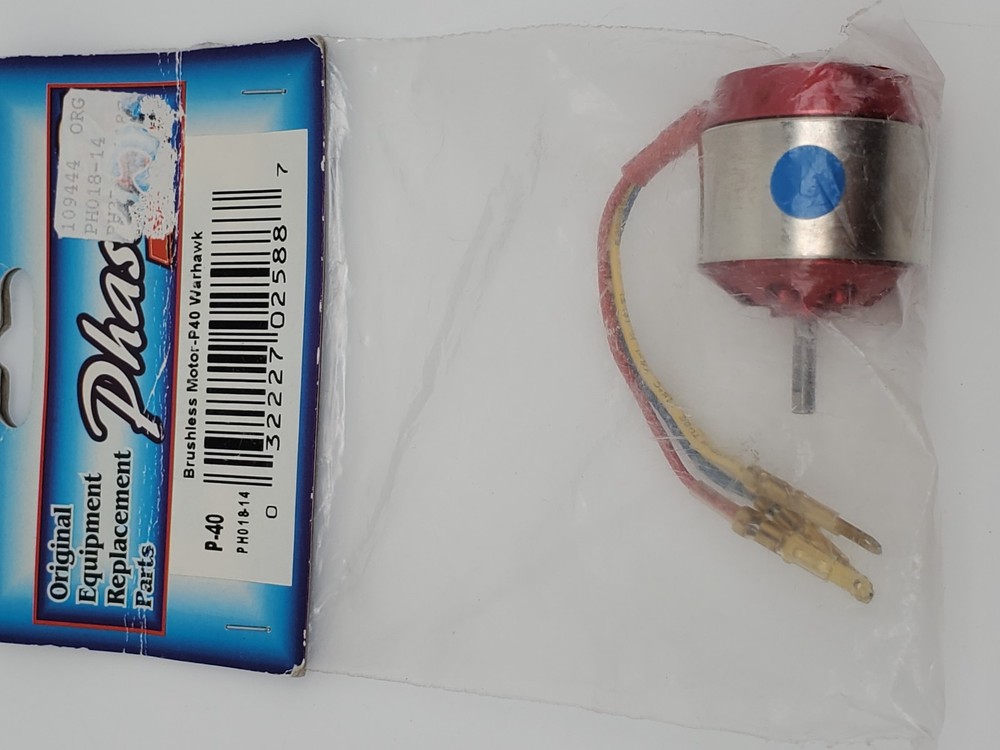Phase 3 Brushless Motor Replacement for P40 Warhawk RC Airplane