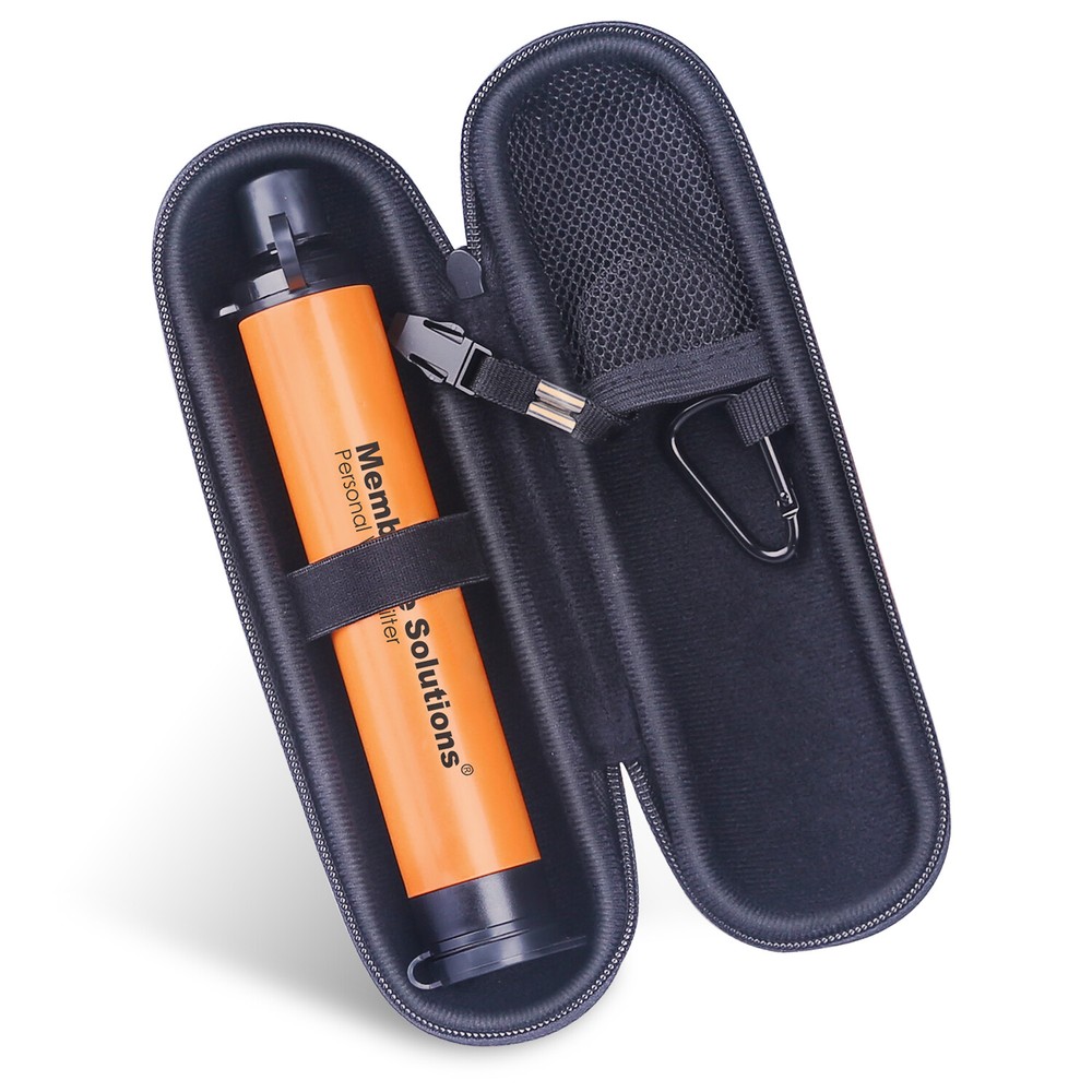 2Pcs Water Filter Case,Personal Filter Straw Carrying Bag,Shockproof EVA Storage