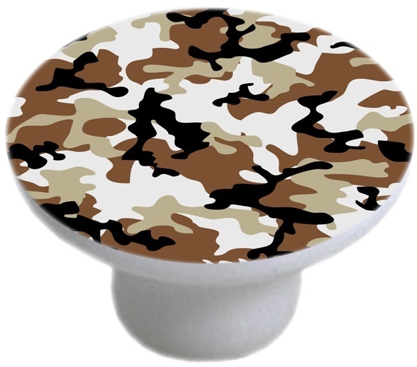 Desert Camouflage Ceramic Cabinet Drawer Pull Knob