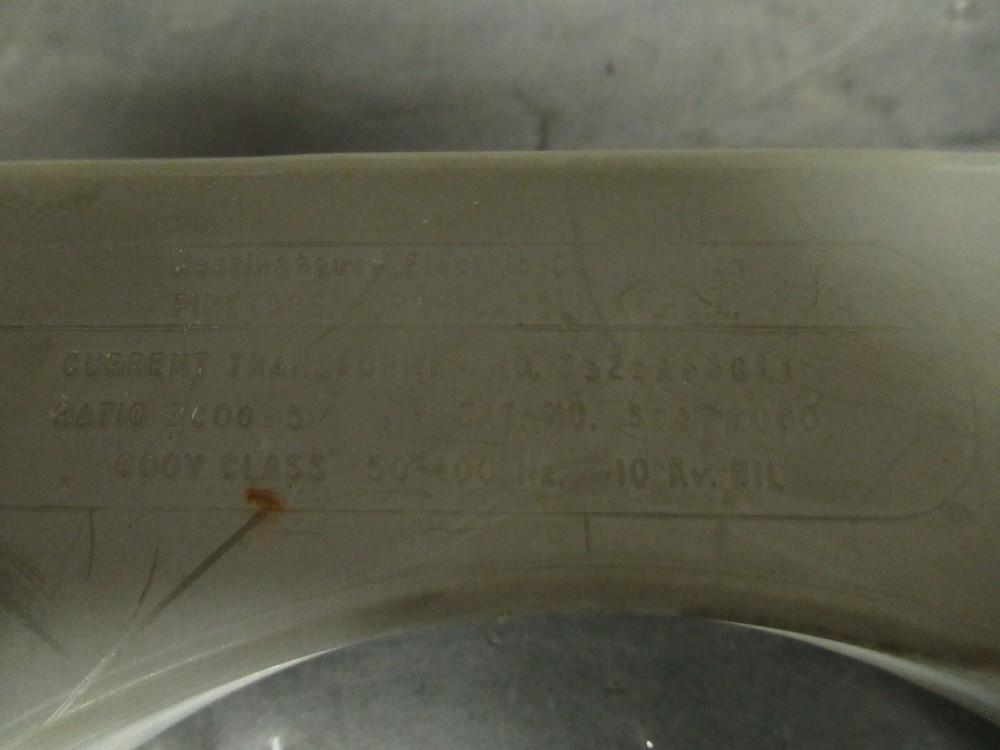 WESTINGHOUSE CURRENT TRANSFORMER SCM-2000 RATIO: 2000:5 A 600 VOLT