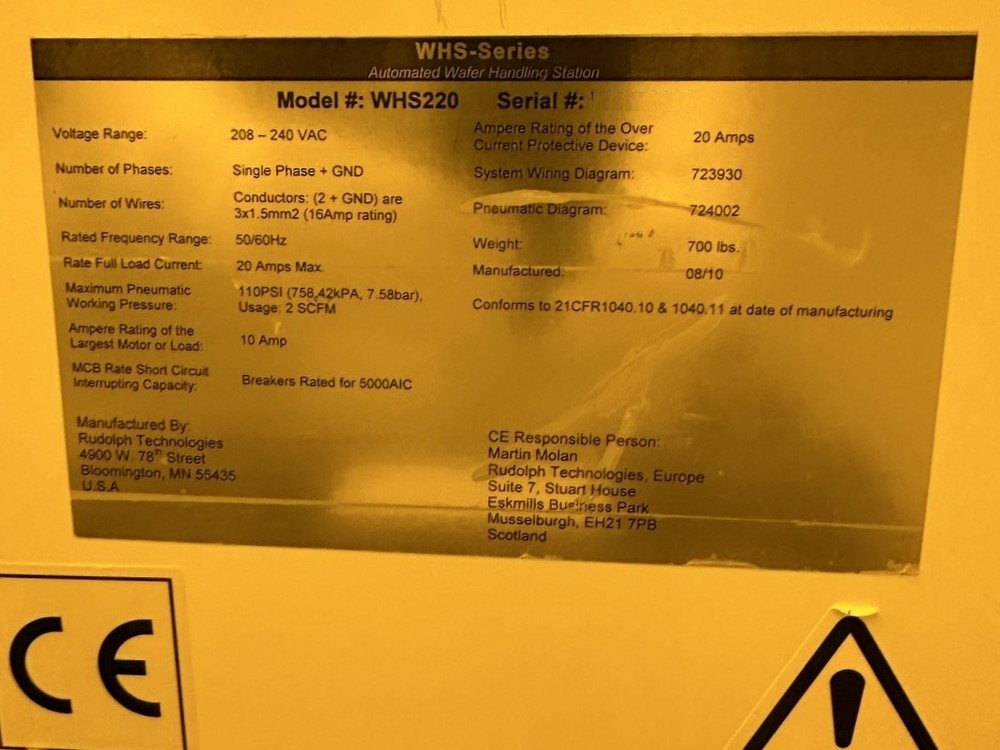 RUDOLPH AXi-940B, macro defect inspection system, YoM2010