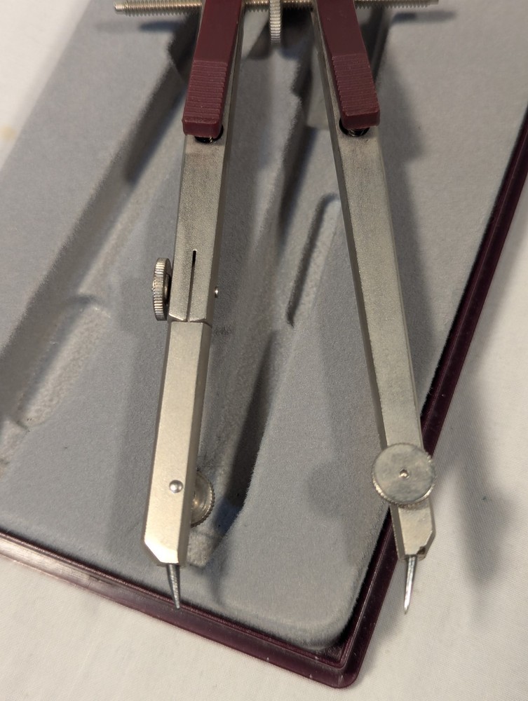 Vintage ROTRING Compass Great Condition - In Original Case - West Germany