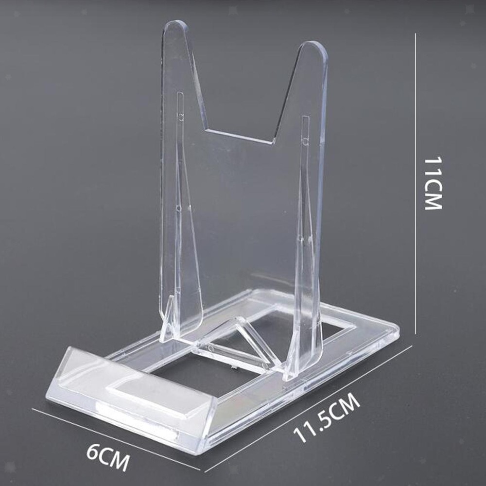 5Pieces Plate Stands Plastic Display Holders Picture Plate Holders Adjustable