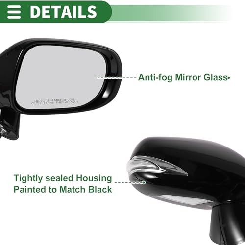 11 Pins Right Passenger Side Door Mirror Replacement for Lexus Right Side