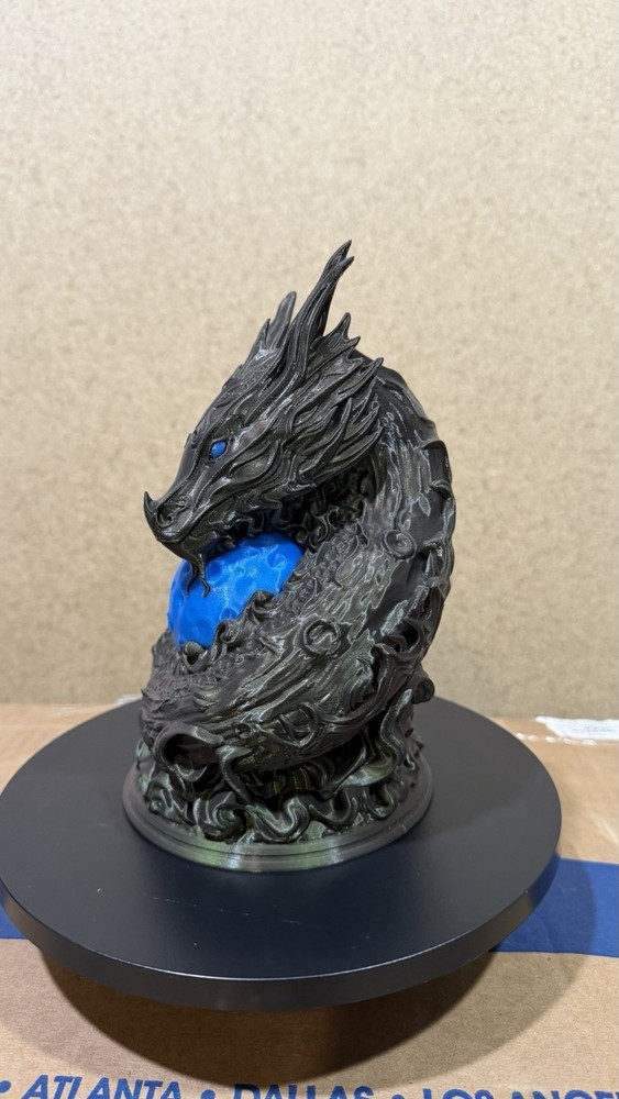 Moon Dragon sculpture