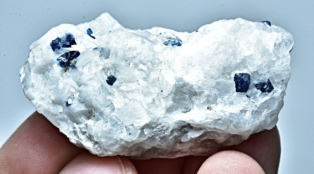 Natural Blue Spinel Crystals On Matrix 29 Gram
