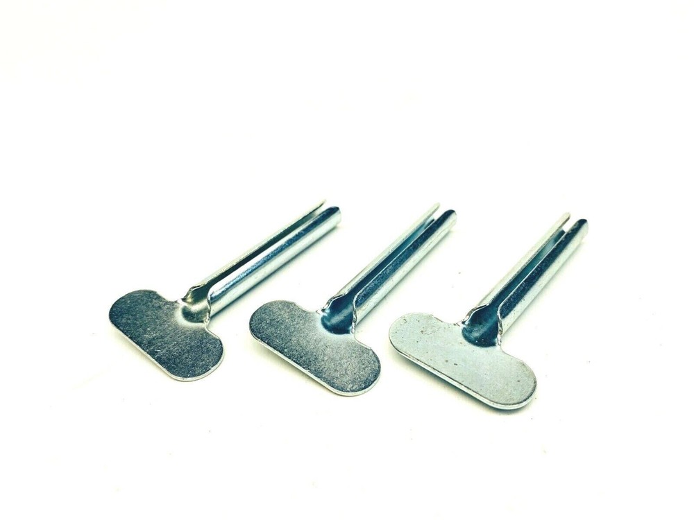 (3 pack) 2" Metal Tube Roller Key Split