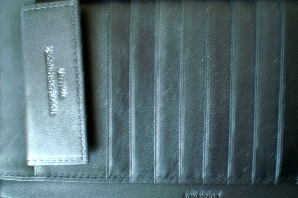 Andrew Philips International Document/Passport Leather Case- Black
