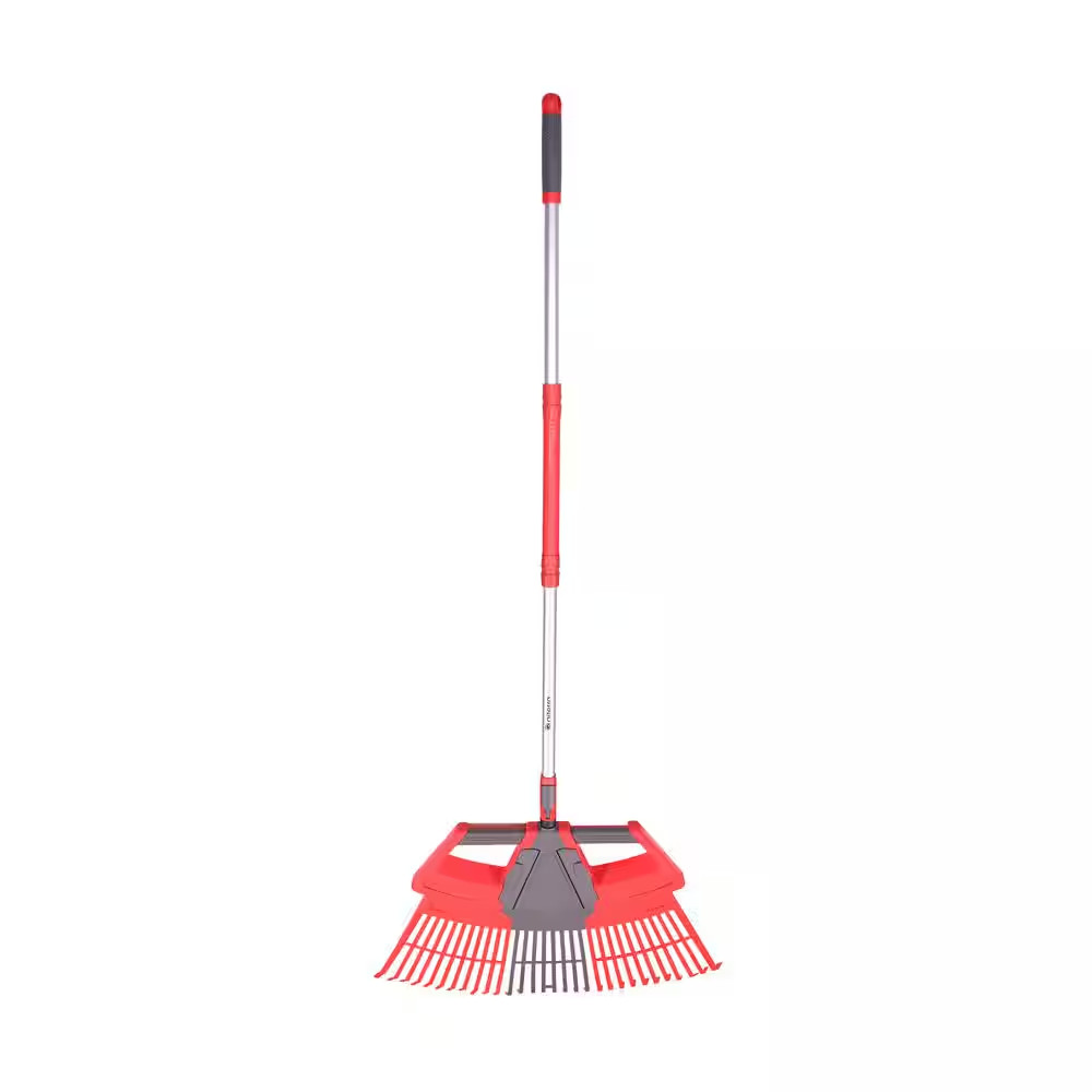 30 In. W 3-In-1 Aluminum Handle Leaf Rake