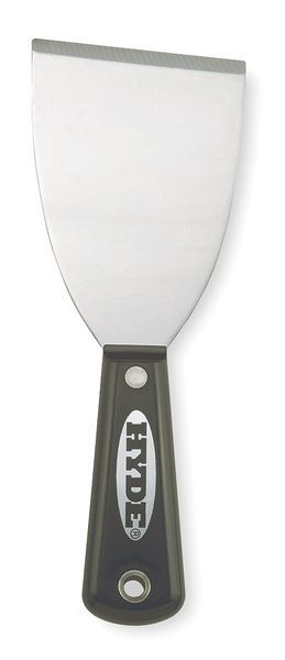 Chisel Scraper, 3 In. W, Black and Silver