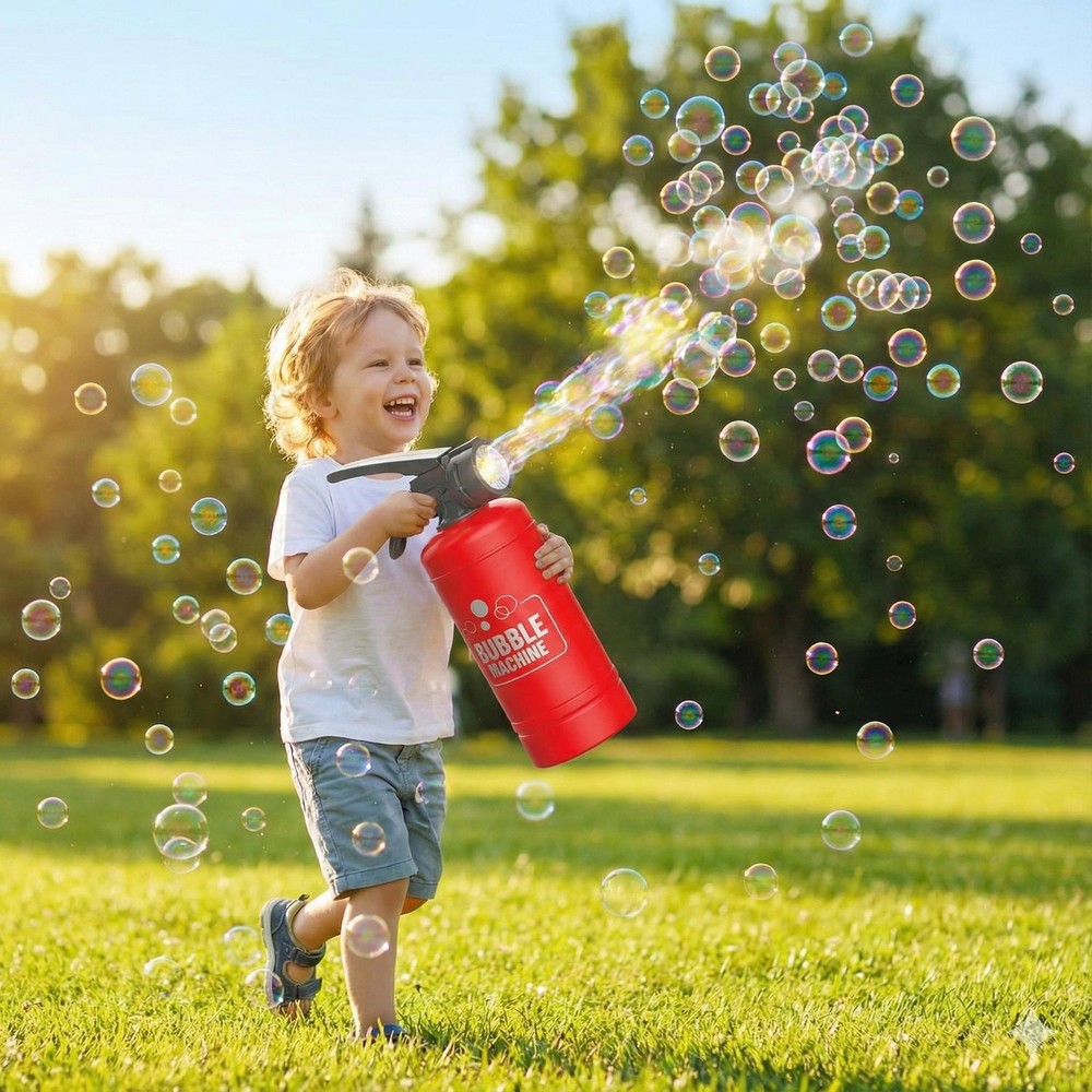 Fire Extinguisher Bubble Machine Toy for Kids