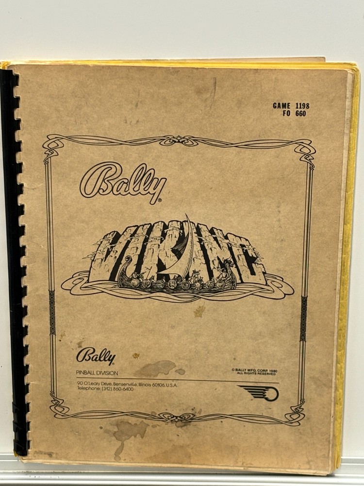 ORIGINAL-BALLY-VIKING-INSTALLATION AND GAME OPERATION INSTRUCTIONS