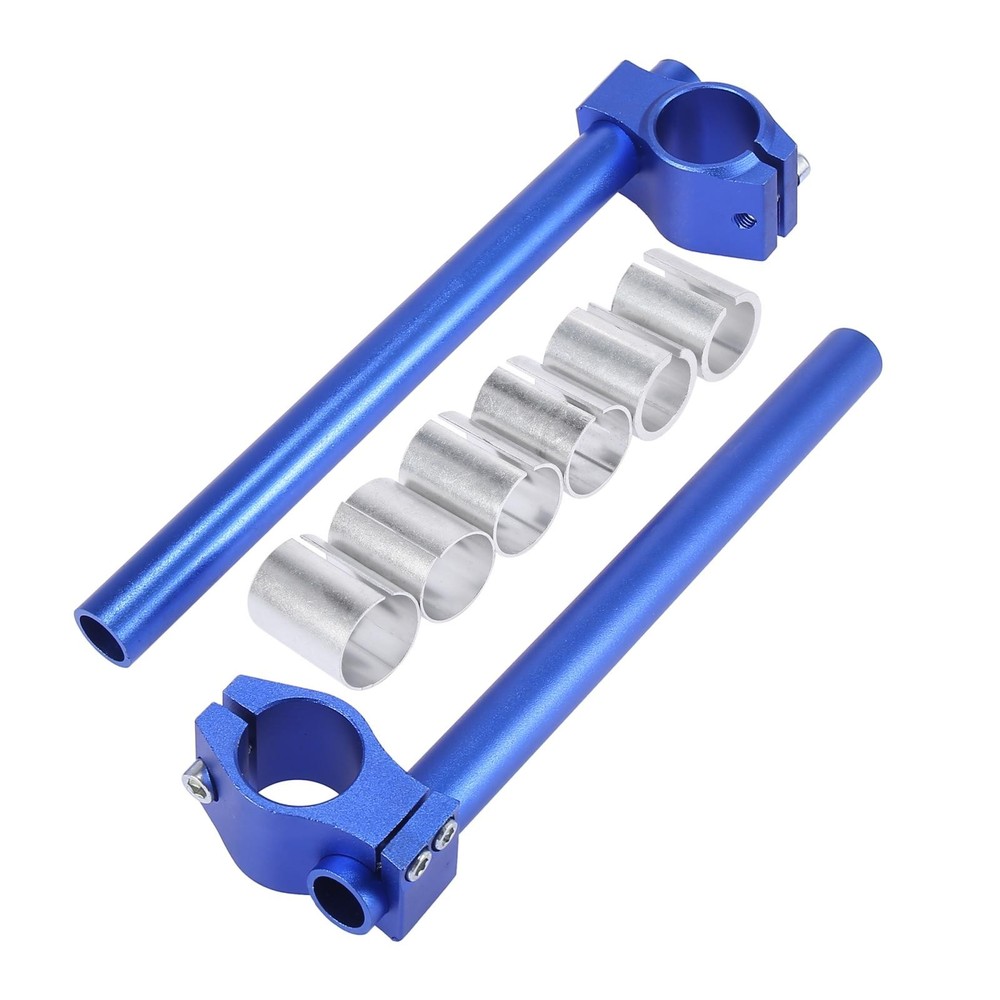 1 Set 33mm Motorcycle Handlebar Clip Ons Handlebar Bar Blue