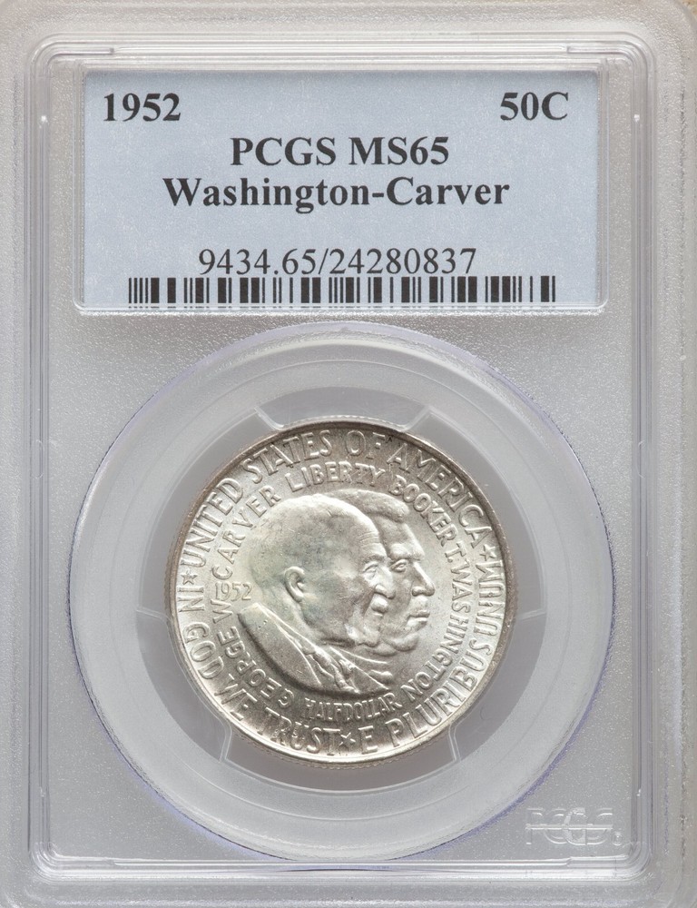 1952-P Washington Carver Commemorative Half Dollar PCGS MS 65