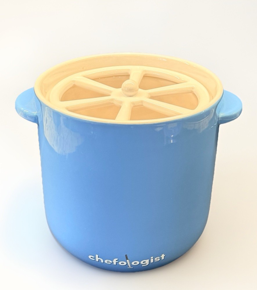 Chefologist Bac’N Bin Bacon Cooker Blue New