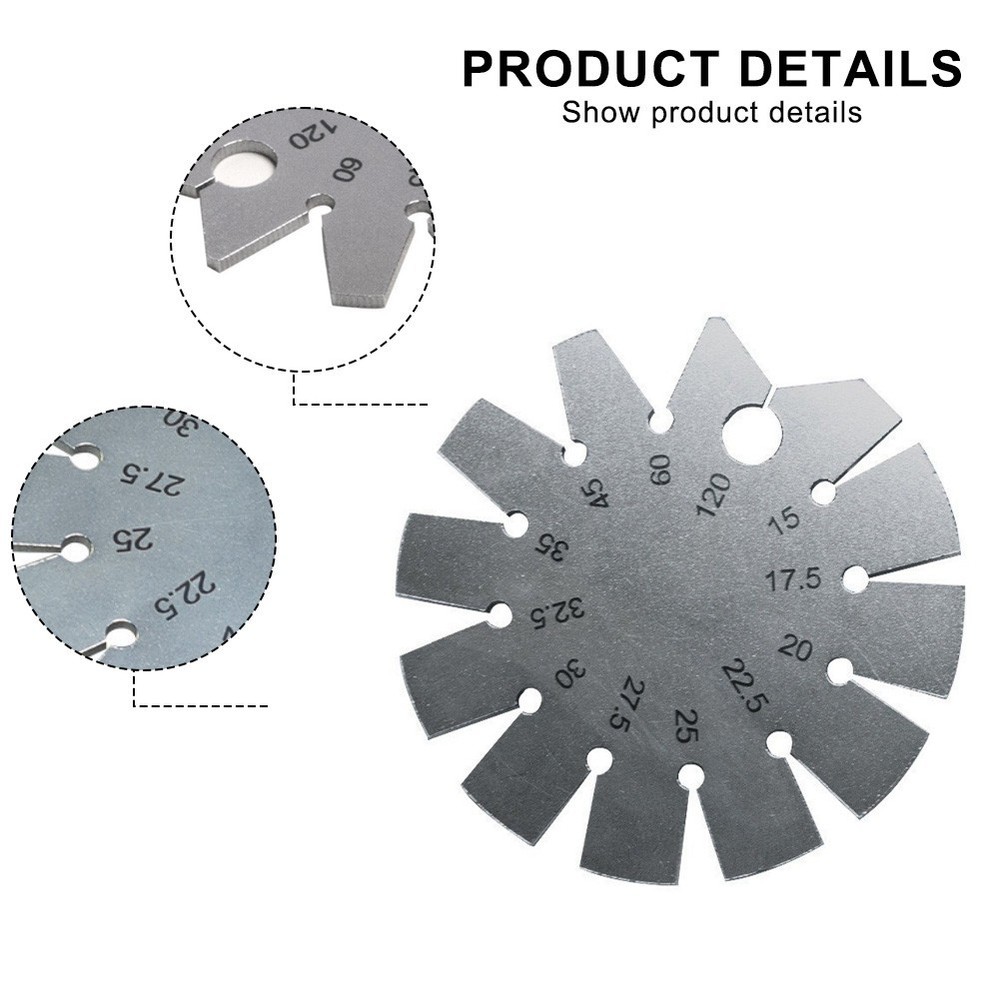Round Angle Gauge Compact Design for Keychain Mounting