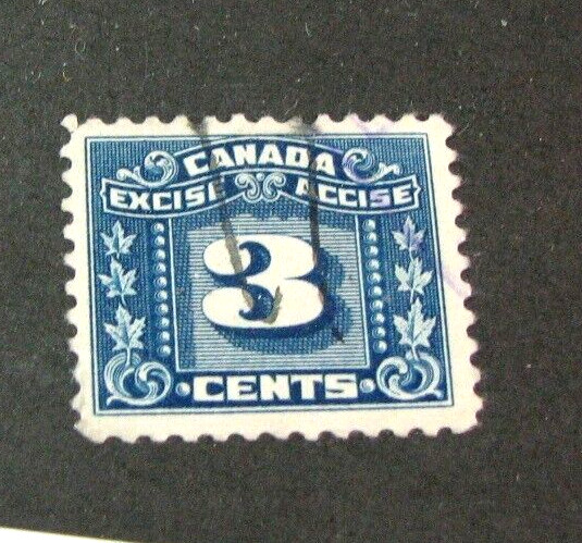 Canada Excise Tax Stamp FX64 Used H325