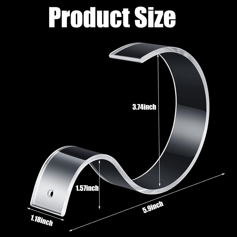 Acrylic Belt Display Stand Holder Clear Organizer Belt...
