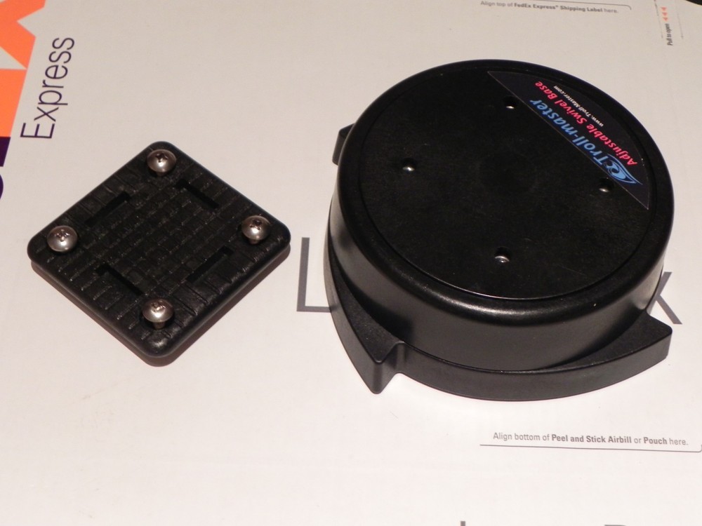 Troll-Master Adjustable swivel base for CANNON downrigger w UNI-TROLL mount base