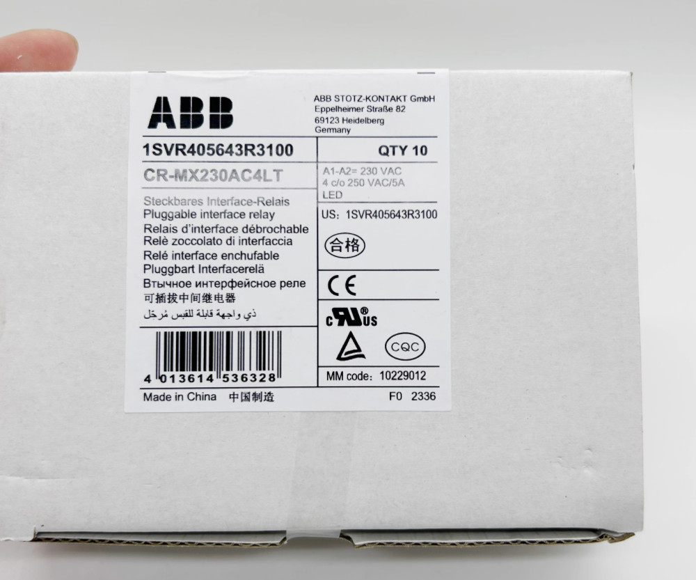 1PC New ABB Miniature intermediate relay without base CR-MX230AC2LT #LL