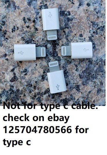 🔥lot 4x Micro USB 8Pin Data Cable Adapter android to iPhone Converter charger
