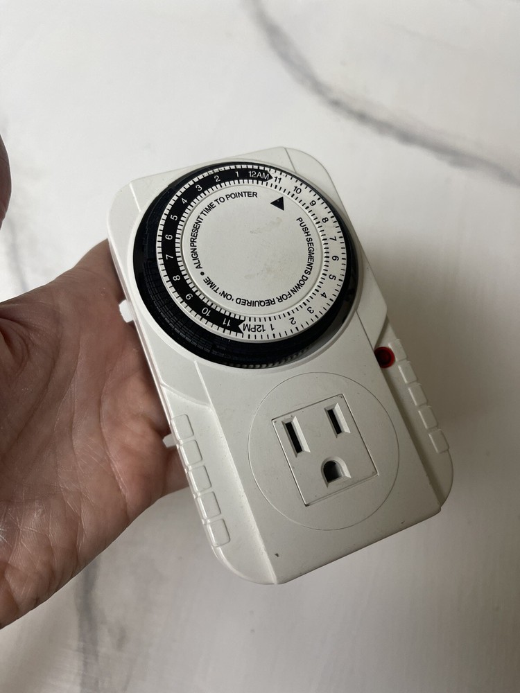 Timer Plug Programmable Stopwatch Adaptor Programmer Power 24H Indoor