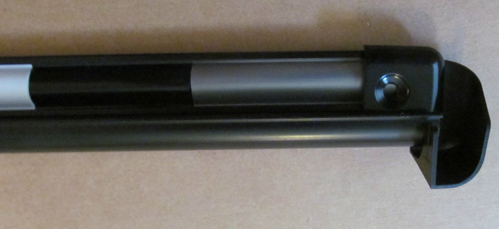 3" SAMPLE Black Aluminum Vinyl Insert Type Gutter Drip Rail Trim 1 1/2" x 3/4"