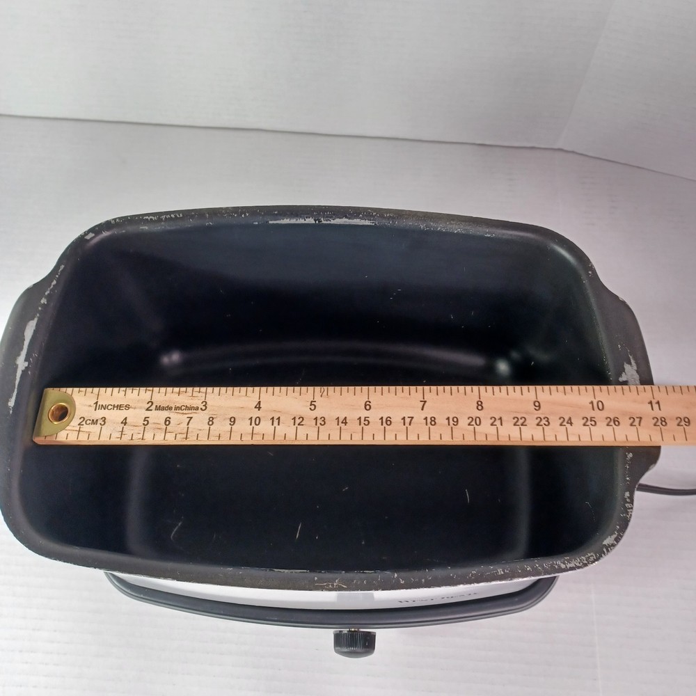 Vtg West Bend Slow Cooker Pot Only - White