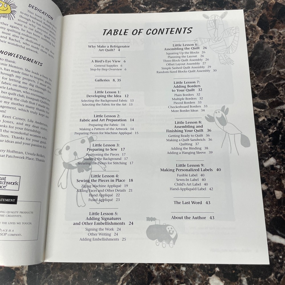 Quick Quilting Basics / Art Quilts for Kids Refrigeratr Blocks Patterns Projects