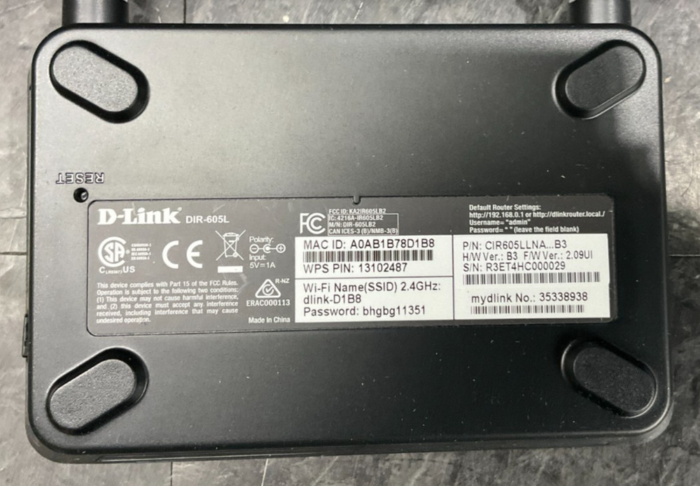 D-Link Wireless 300 Router DIR-605L ✨🔥✨NEW OPEN BOX! UNTESTED!✨🔥✨