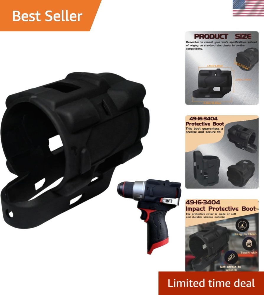 Durable Rubber Protective Boot for M12 FUEL 1/2" Hammer Drill, Easy Fit & Access