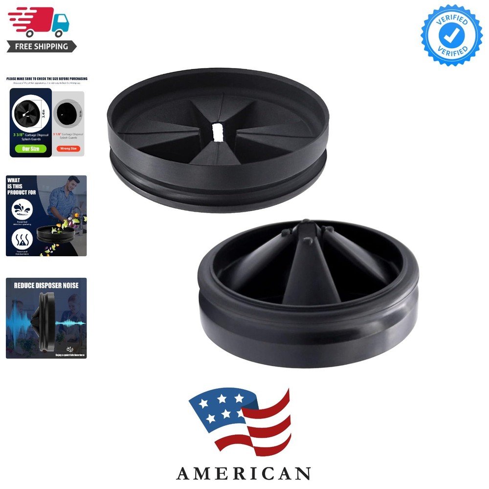 3 3/8" Garbage Disposal Splash Guard Sink Baffle Replacement for InSinkErator...