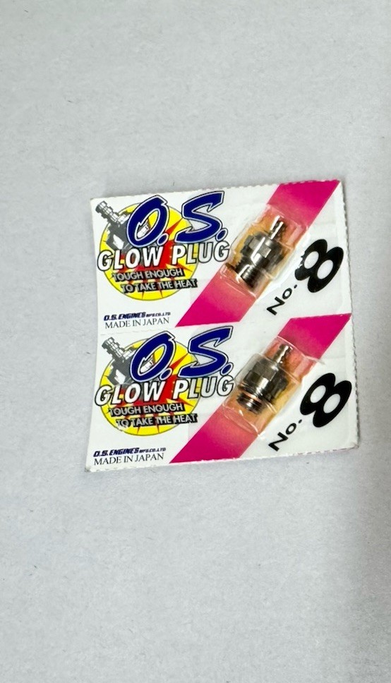 New O.S. #8 Glow Plug 2 Pack