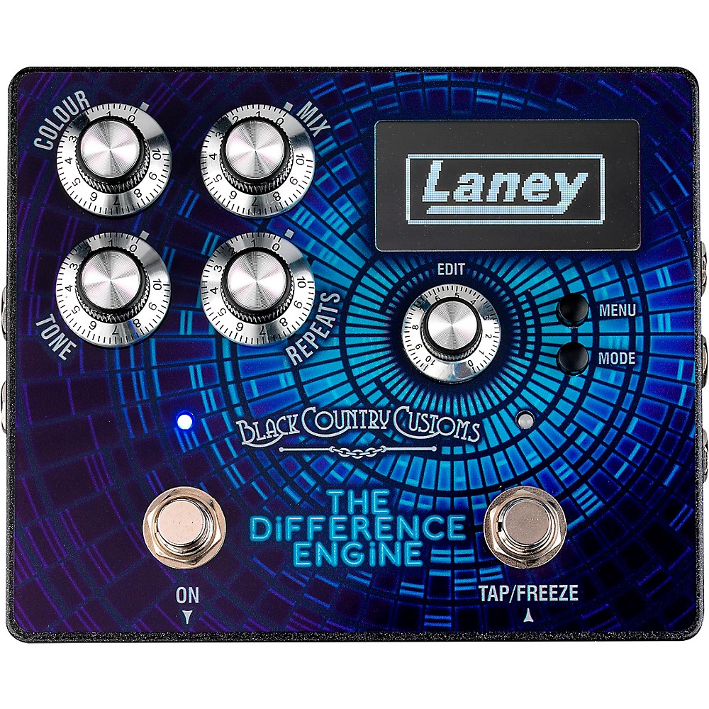 Laney The Difference Engine Tri-Mode Delay Effects Pedal Blue