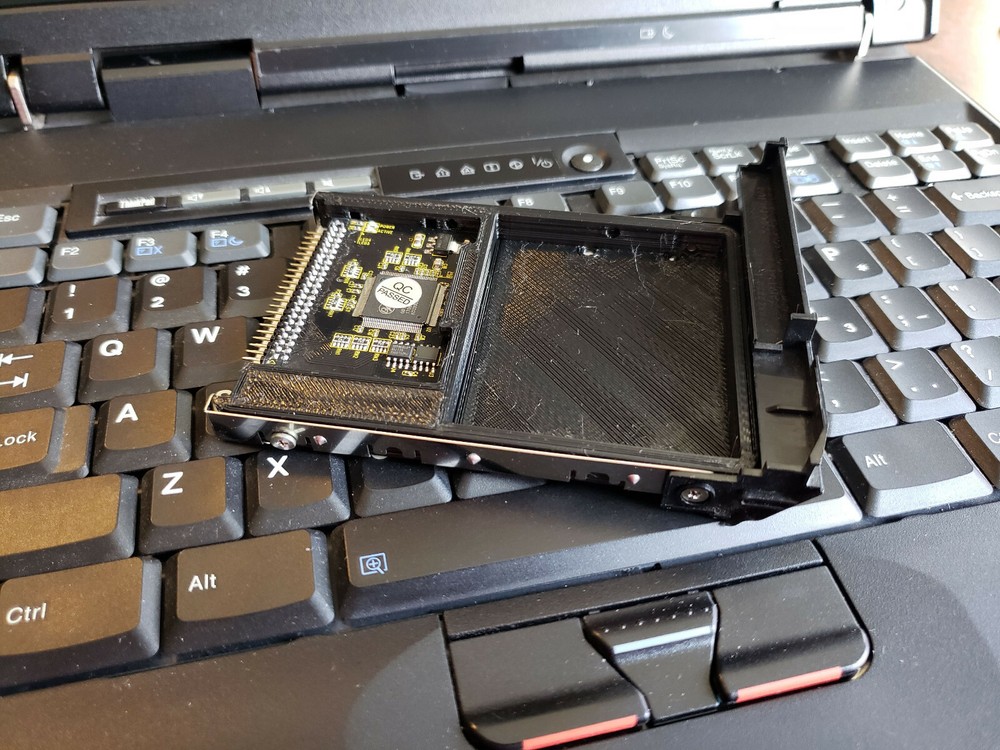 2.5" (laptop) microSD / SD to IDE hard drive carrier with electronics