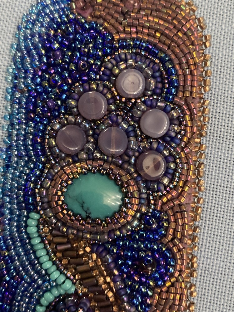Unique Artisan Seed Beed & Gem Encrusted Bracelet