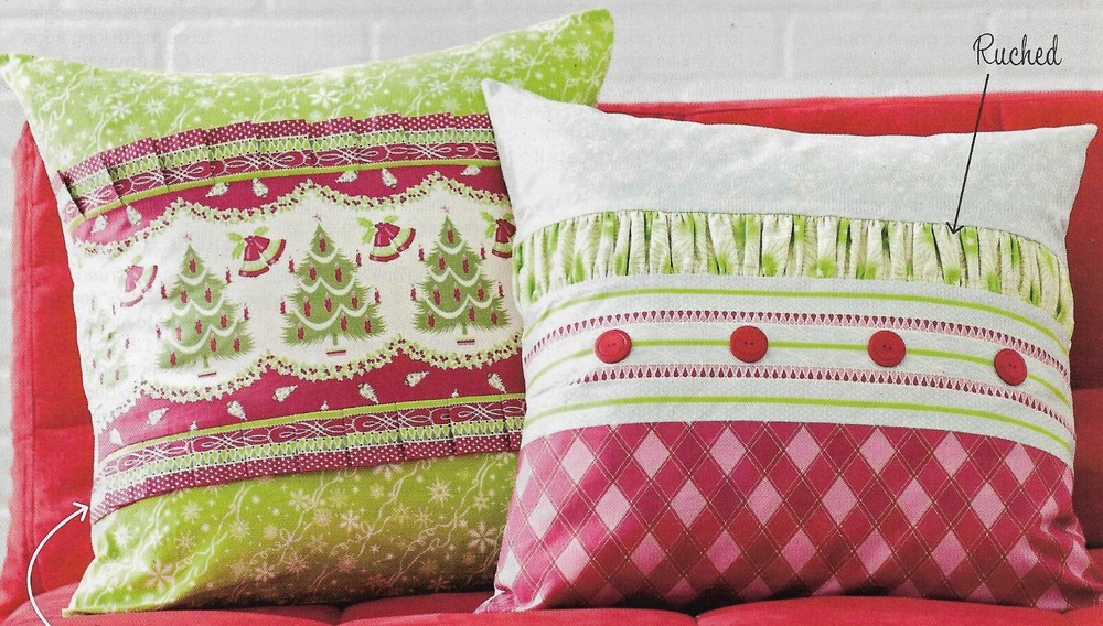 Jolly Holiday Pillows quilting pattern instructions