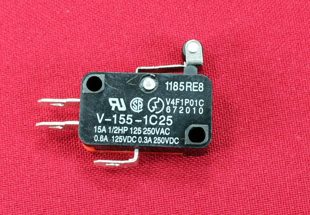 1x New Momentary Limit Micro Switch V-155-1C25 SPDT Snap Action Switch Roller