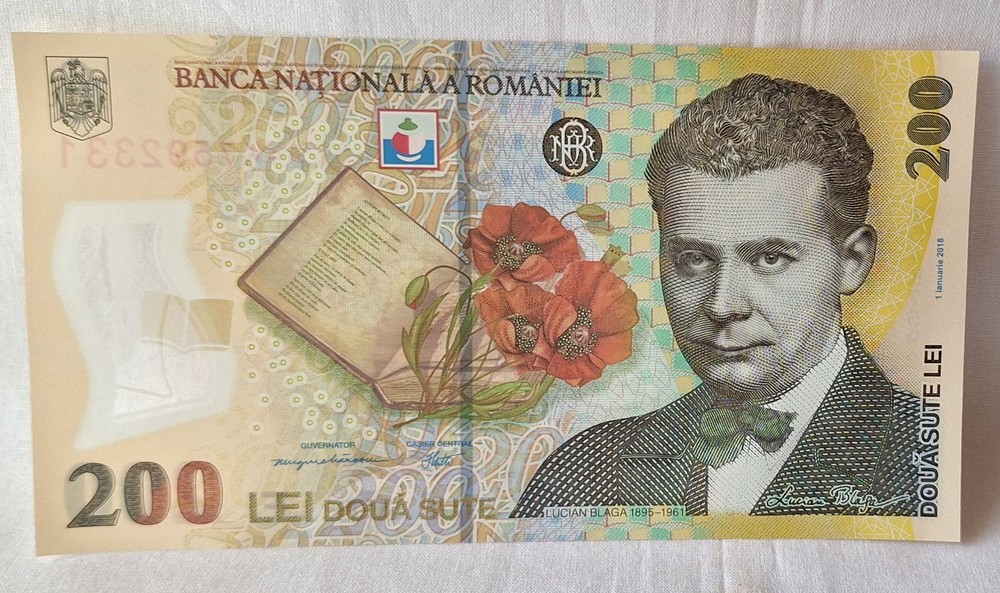 Romania 200 Lei 2025 Polymer Banknote - Romanian beautiful note UNC