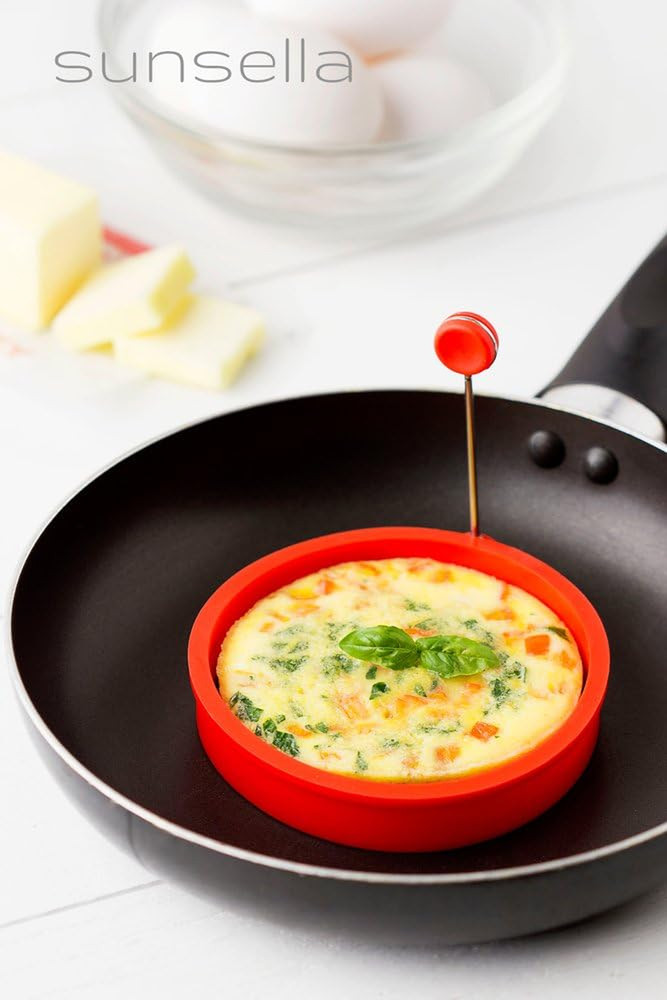 Sunsella 4" Silicone Egg & Pancake Rings - 4 Pack