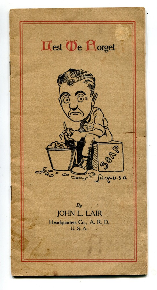 Lest We Forget, WW1 Booklet, John L. Lair