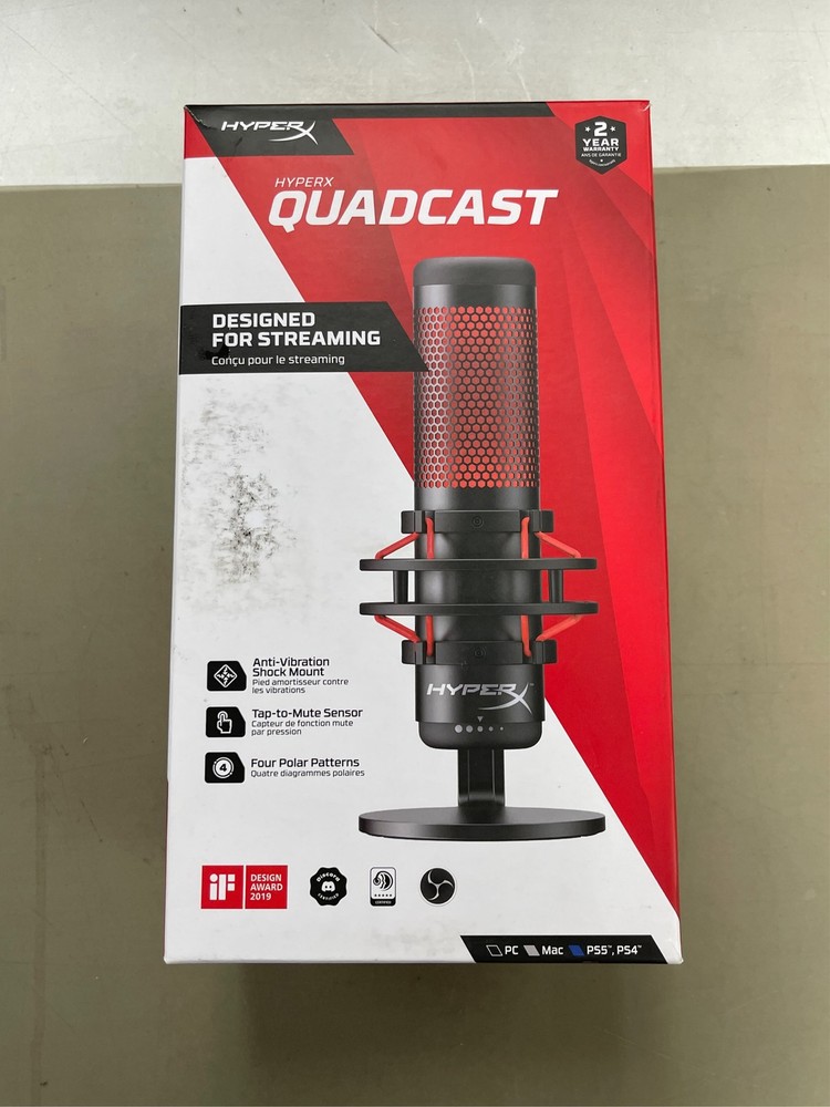 HyperX QuadCast - USB Condenser Gaming Microphone for PC