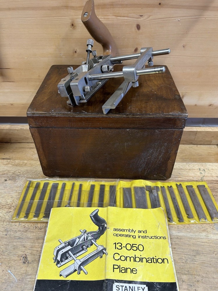 Stanley 13-050 Combination Plane, Cutters & Manual, Boxed