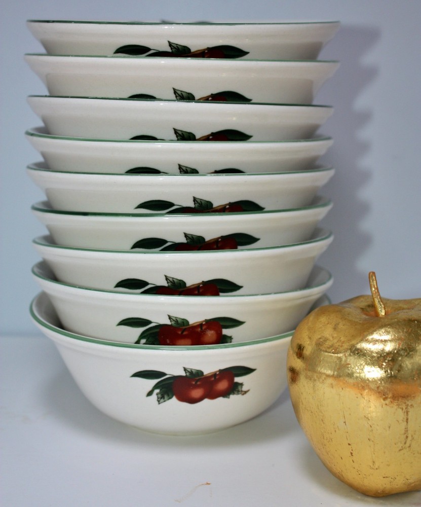 Cades Creek Replacement Fruit or Dessert Bowl Safe Stoneware Apple 5 1/8"