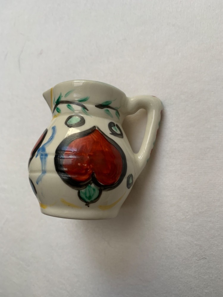 Vintage Handpainted Pitcher Miniature 3"