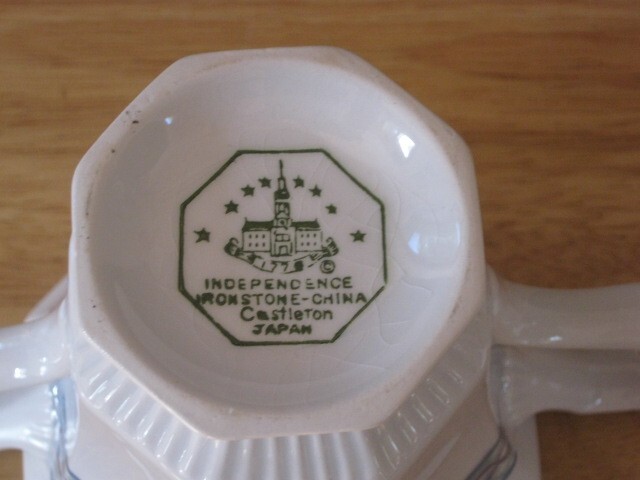 Vintage Independence Ironstone Castleton Nantucket Lidded Sugar Bowl
