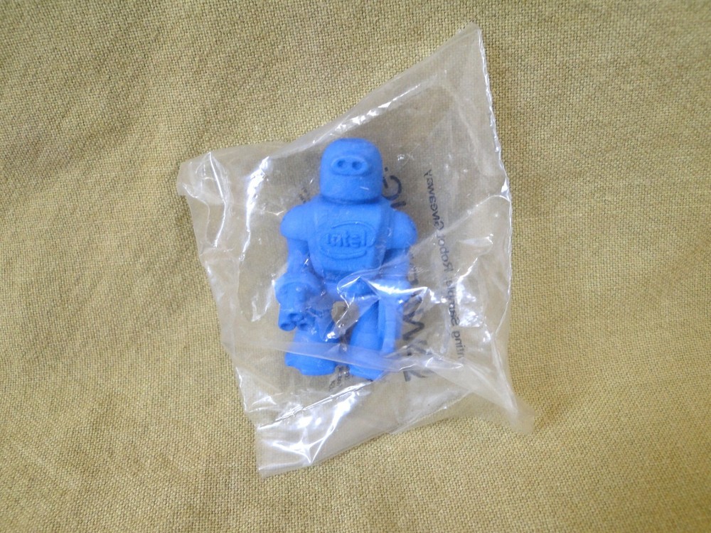 Intel 3-D Printing Sample: Blue Robot Figure